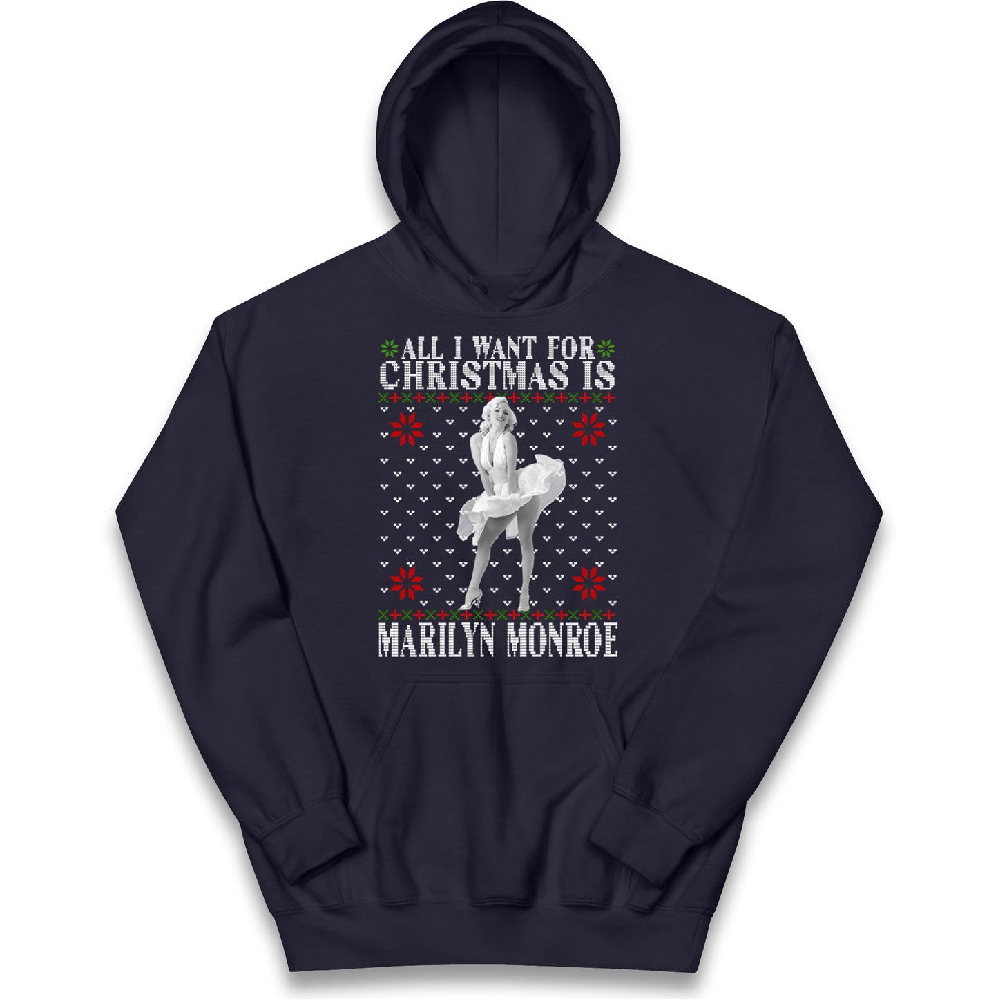marilyn monroe christmas hoodie