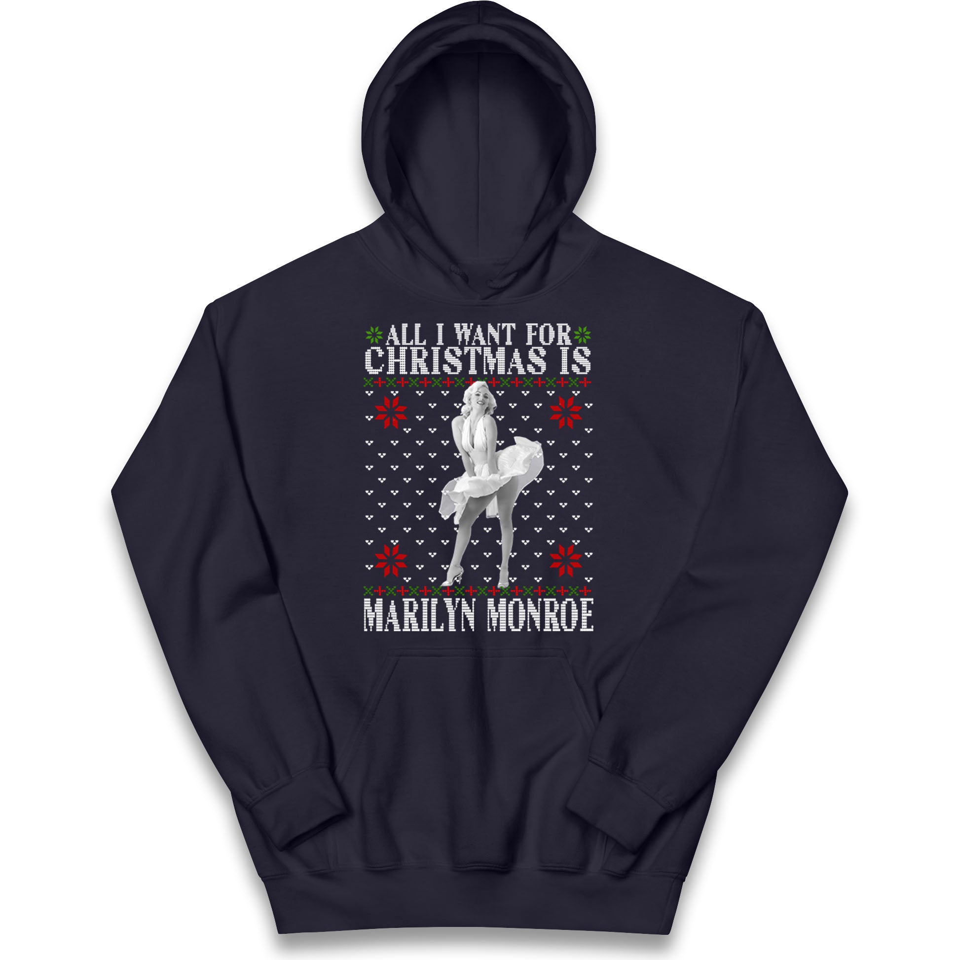 marilyn monroe christmas hoodie