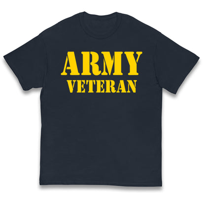 Army Veteran Kids T Shirt 