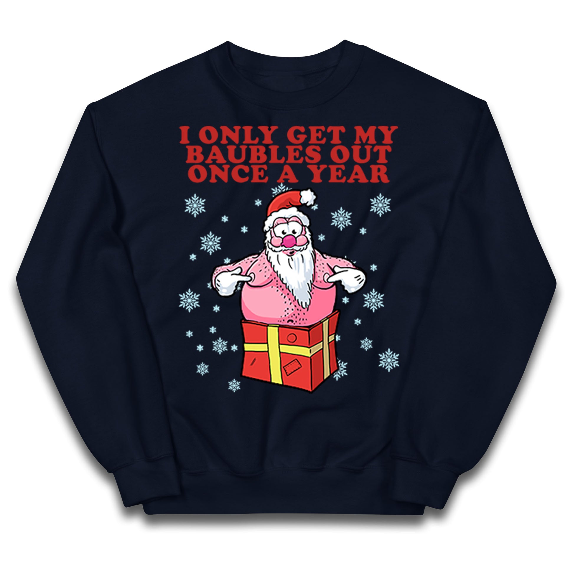 Fat Santa Christmas Funny Jumper
