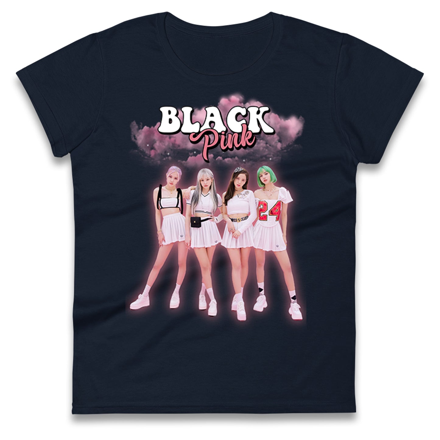 Blackpink K Pop Idol Band Ladies T Shirt 