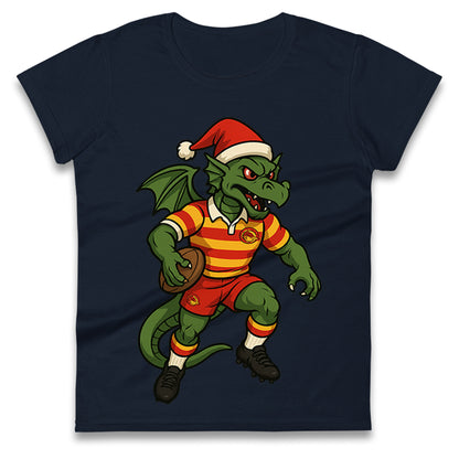 Catalans Dragons Christmas Ladies T Shirt
