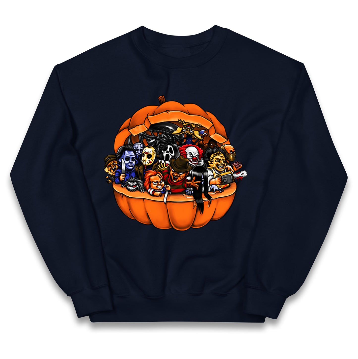 Super Villains Horror Friends Halloween Jumper
