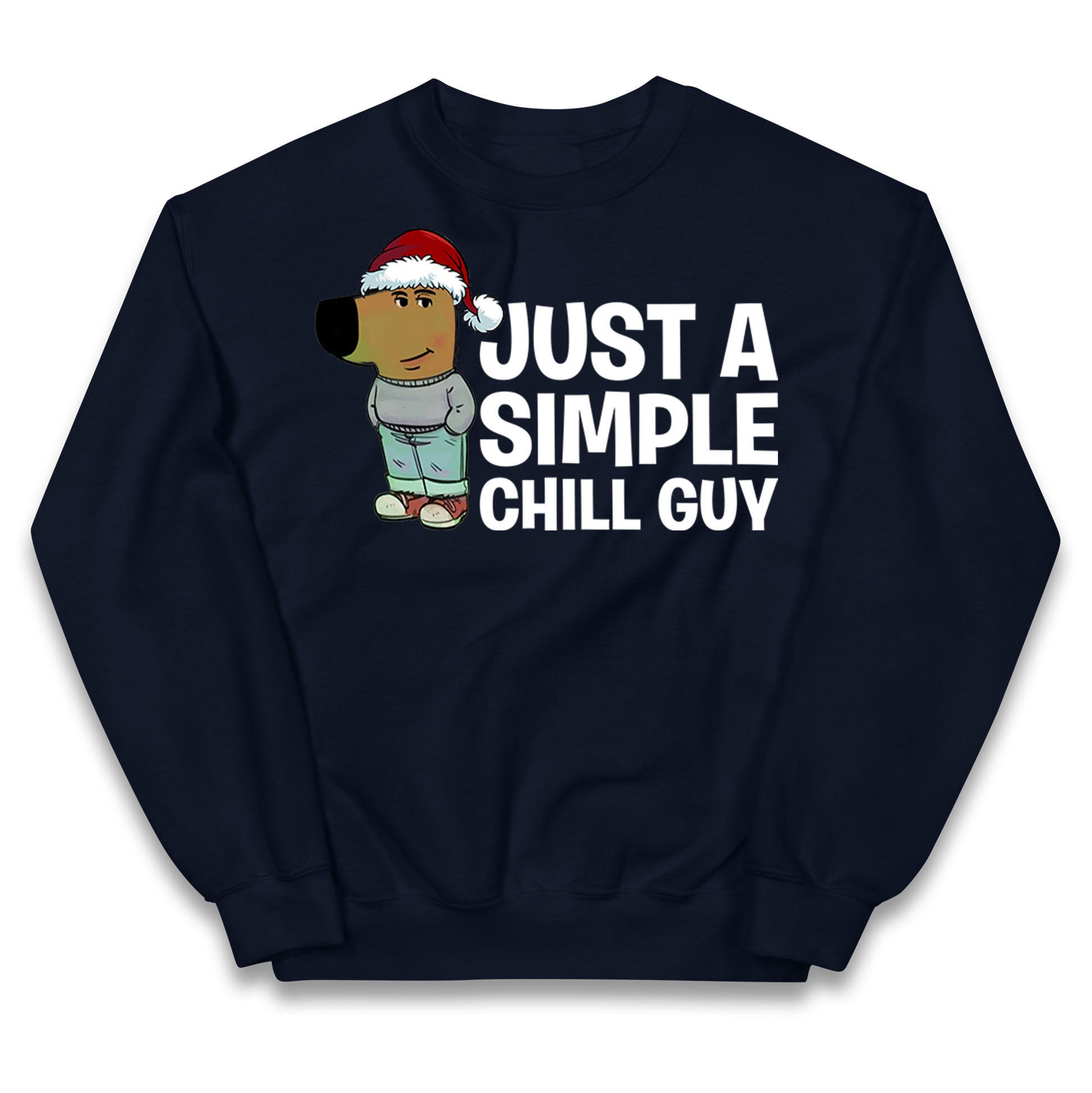 chill guy christmas jumper