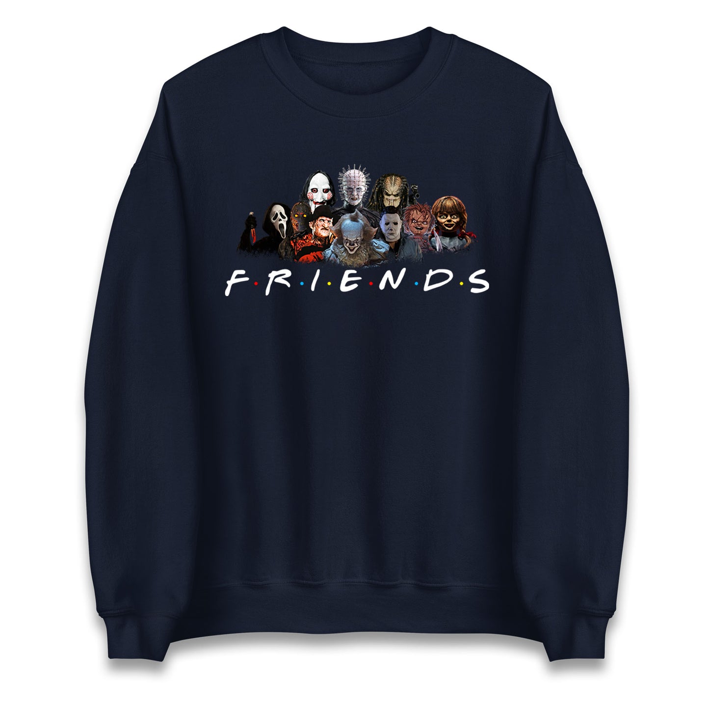 Horror Characters Friends Halloween Unisex Sweatshirt