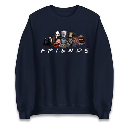 Horror Characters Friends Halloween Unisex Sweatshirt