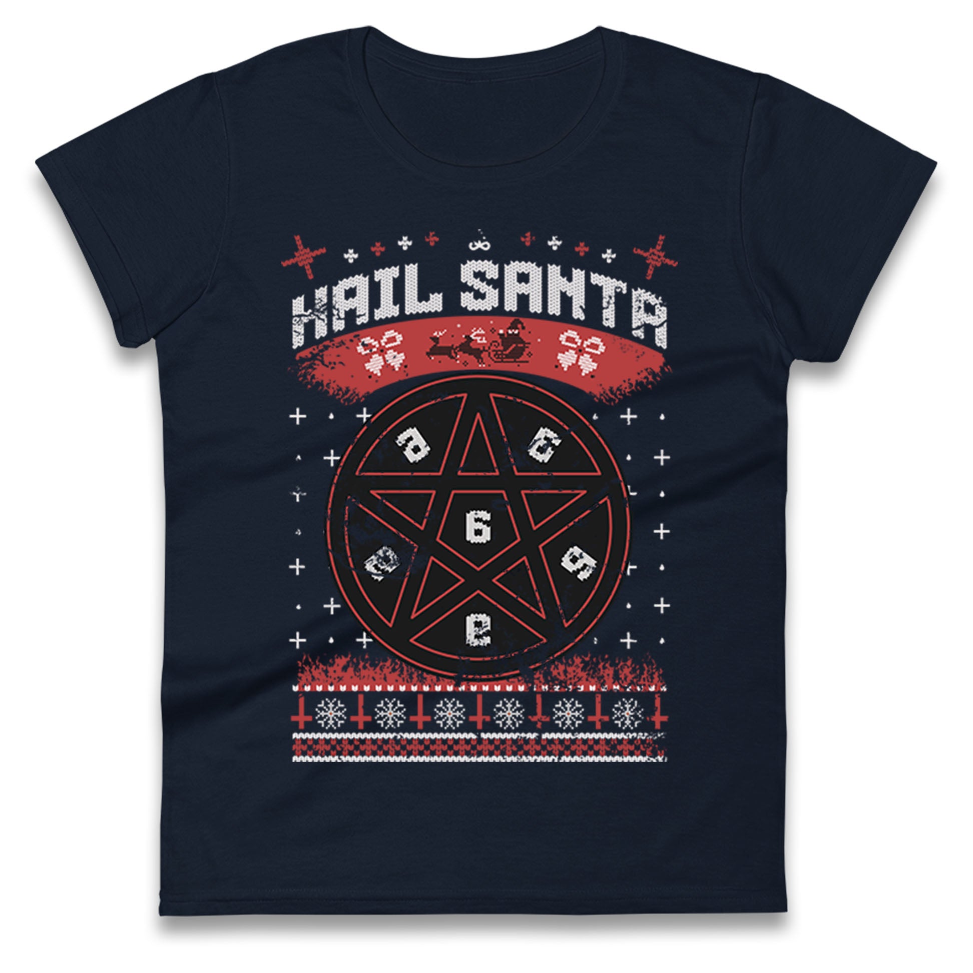Hail Santa Ladies T Shirt