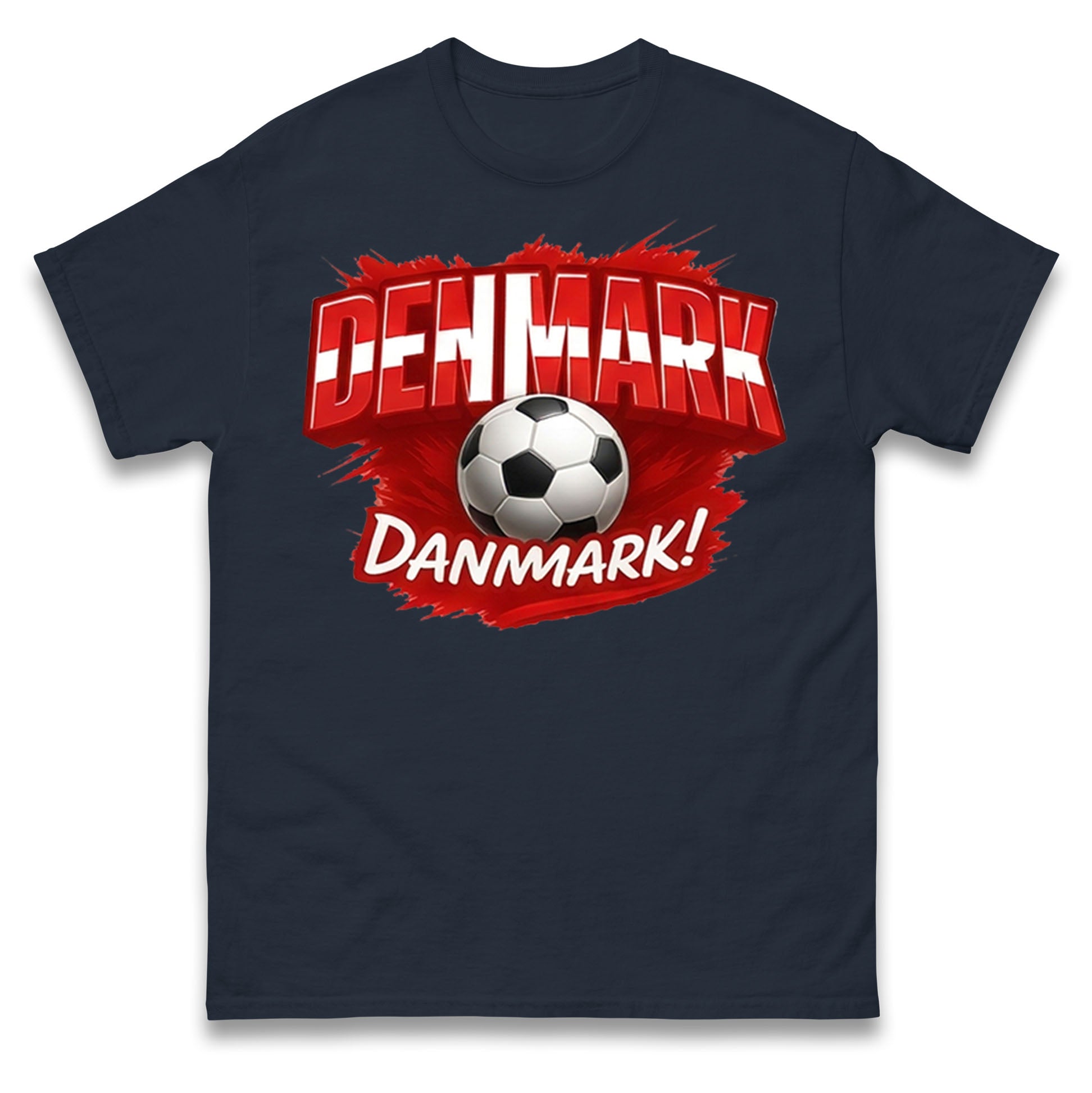 Denmark Retro World Cup T Shirt 