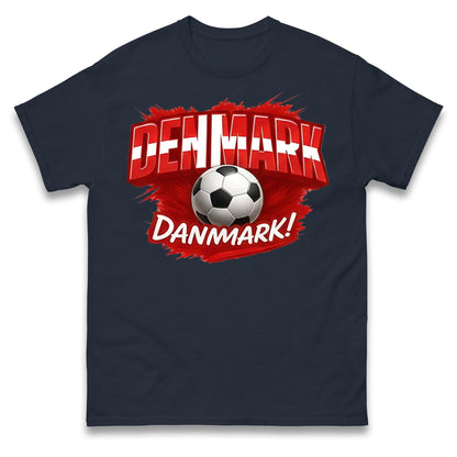 Denmark Retro World Cup T Shirt 