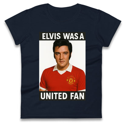 Elvis Presley Mnchester United Ladies T Shirt