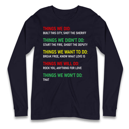 Bob Marley Music Longsleeve T Shirt