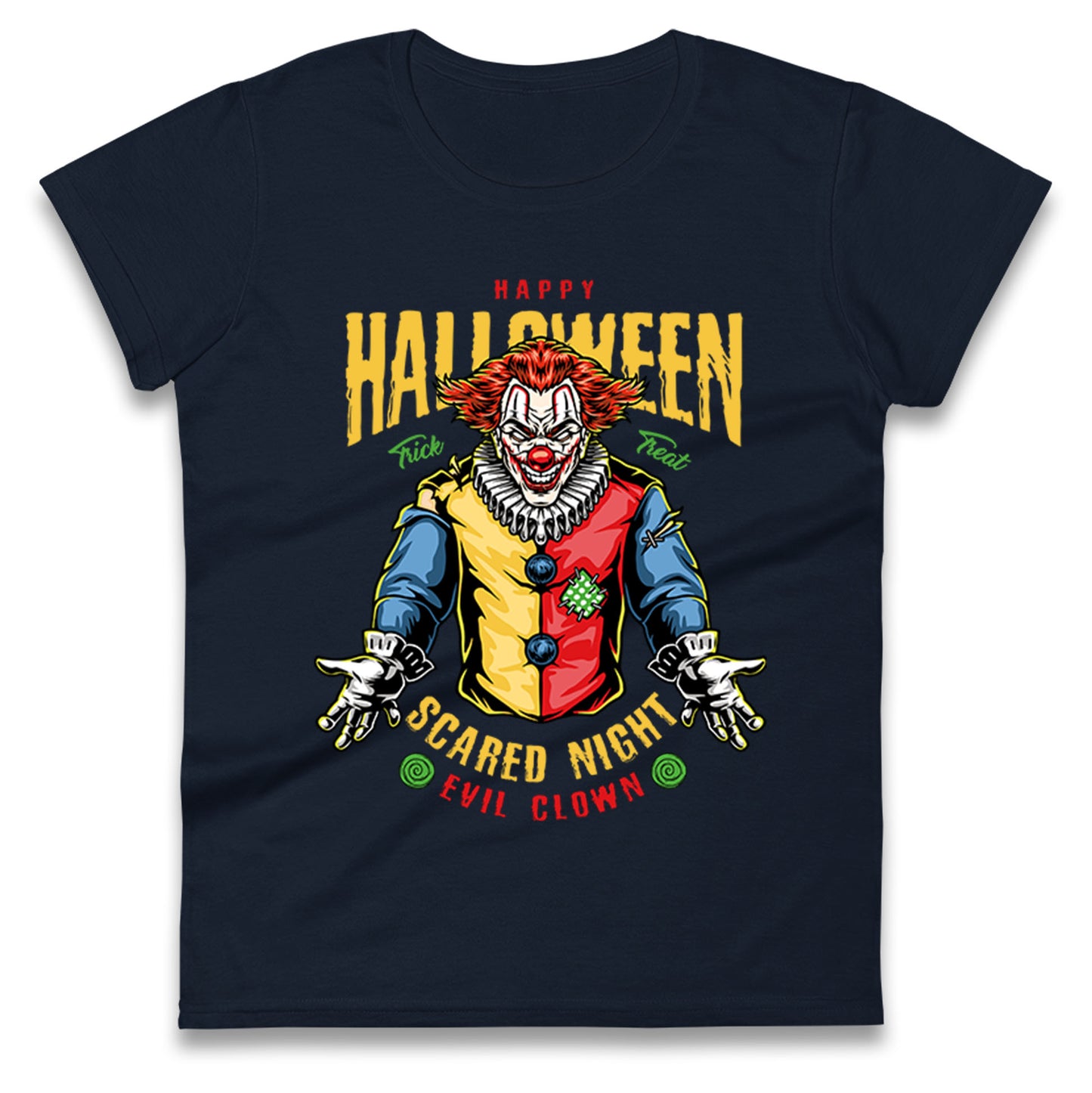 Halloween Clown Ladies T Shirt