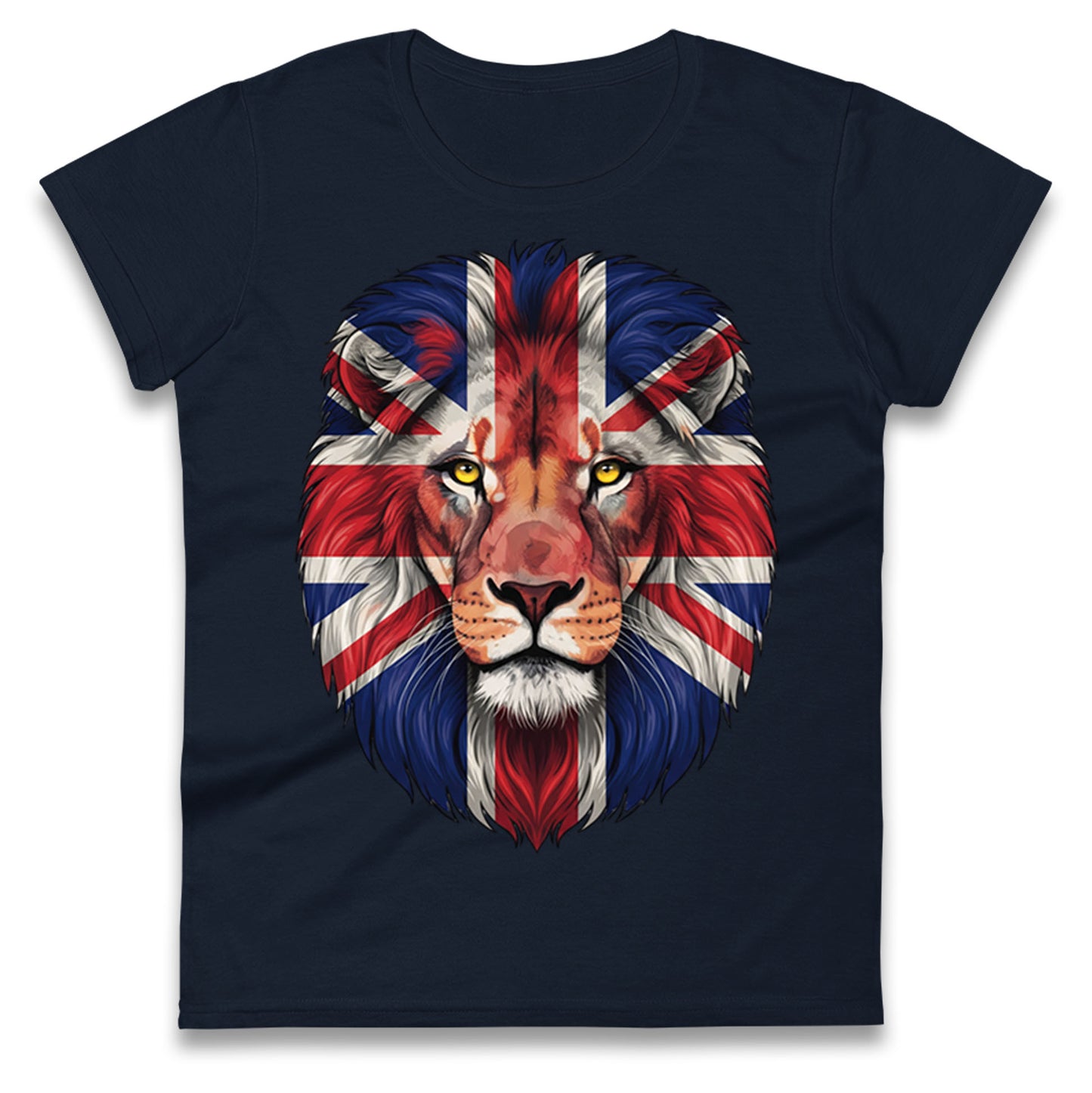 St George Flag Lion Ladies T Shirt 