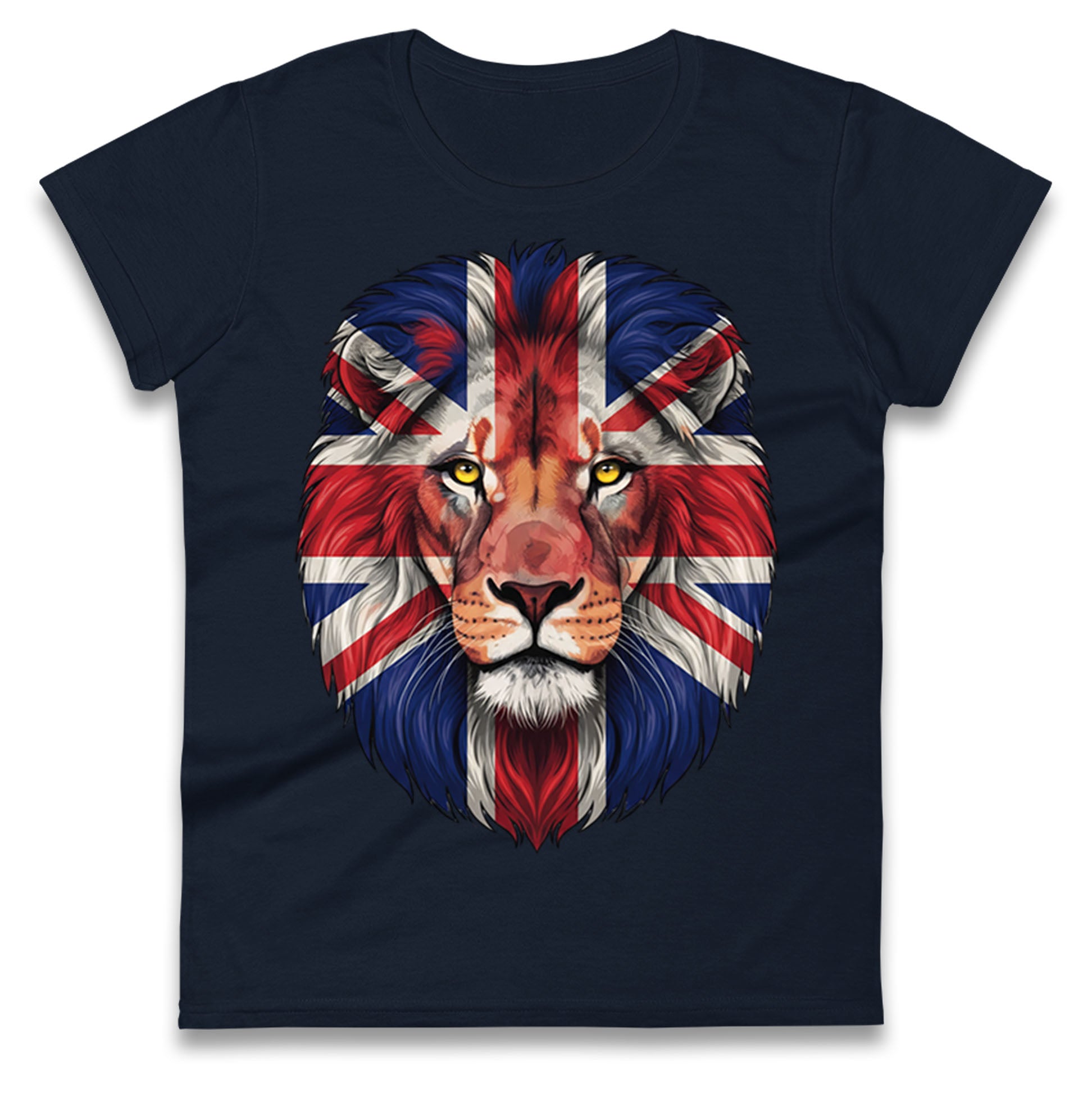 St George Flag Lion Ladies T Shirt 