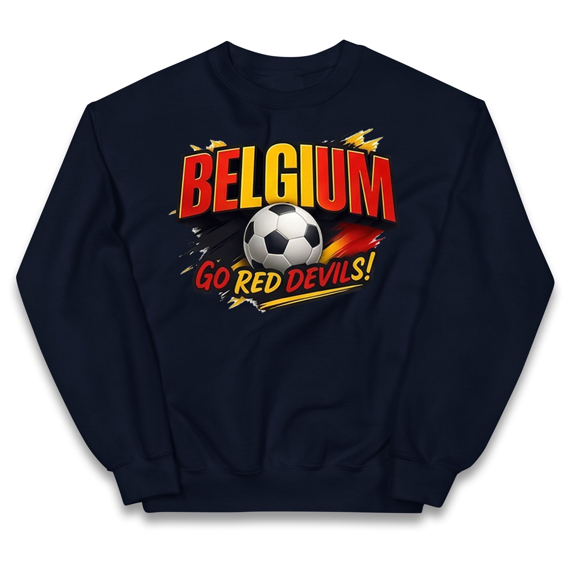 Belgium Retro Football Kids Jumper