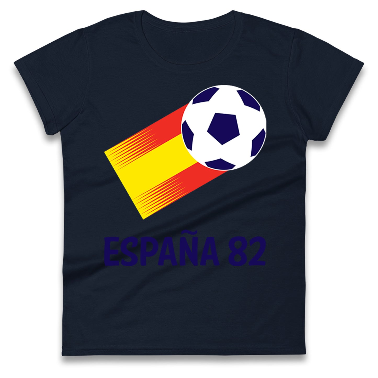 Spain 82 Naranjito Ladies T Shirt