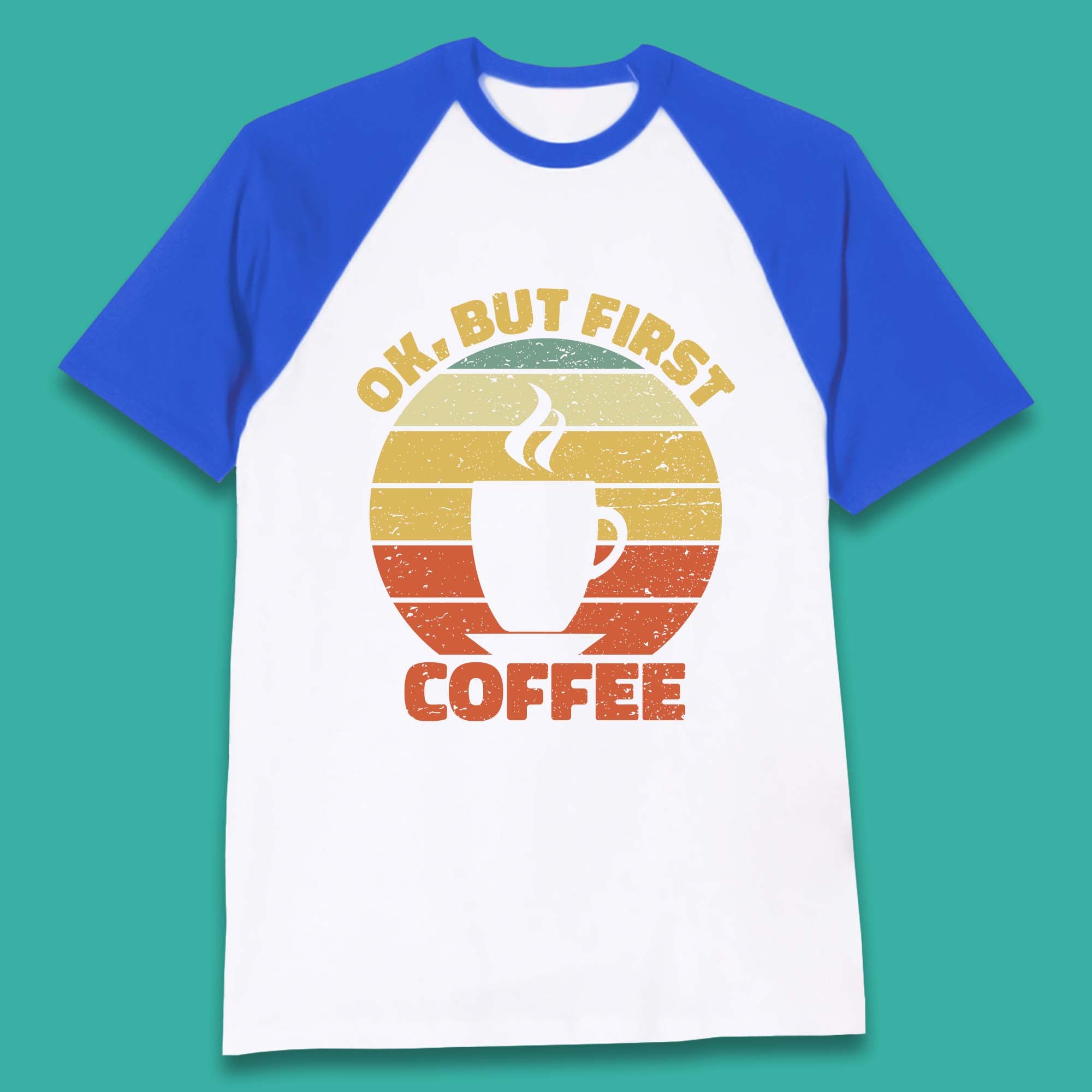 Coffee Addict Baseball T-Shirt
