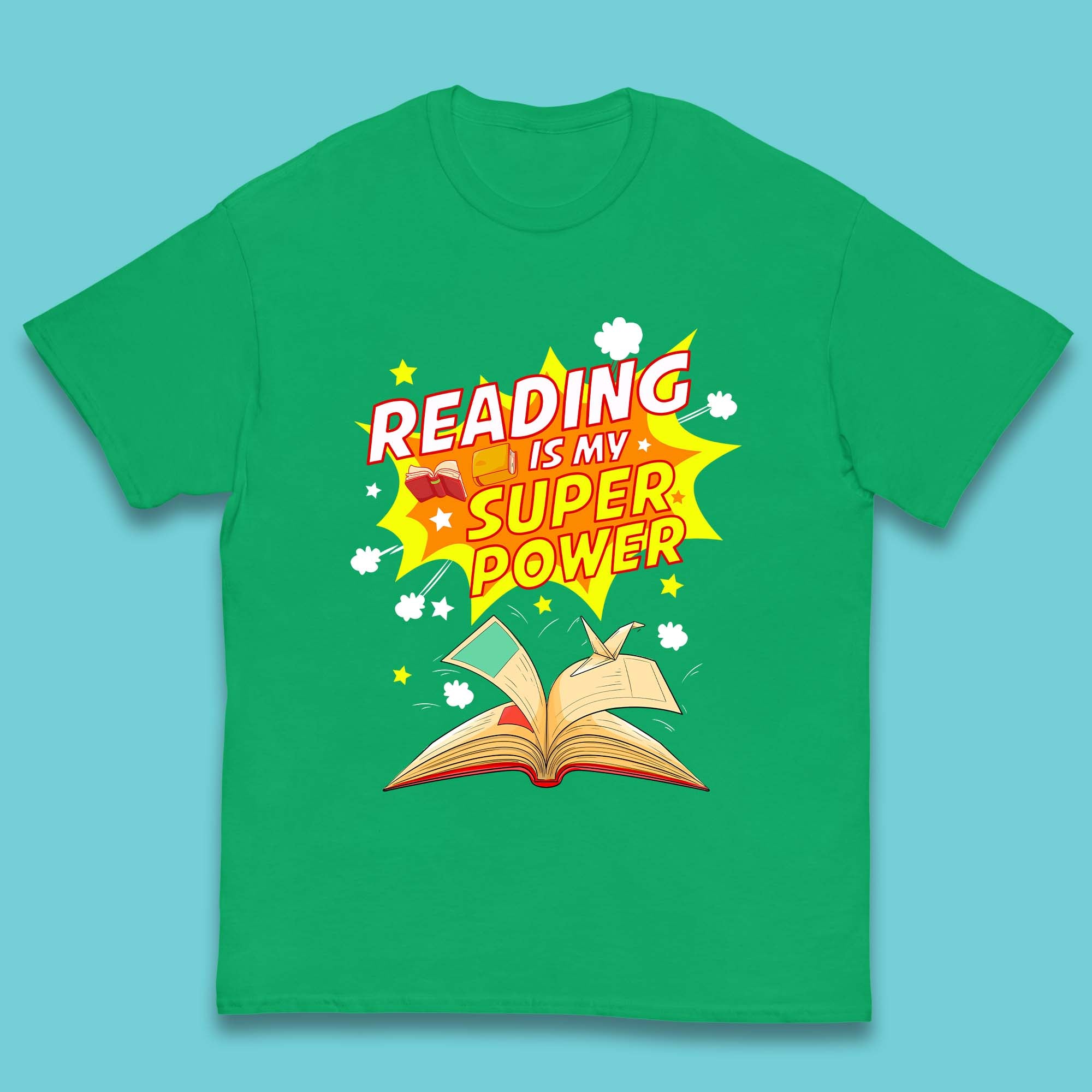 Reading Is My Super Power Kids T-Shirt