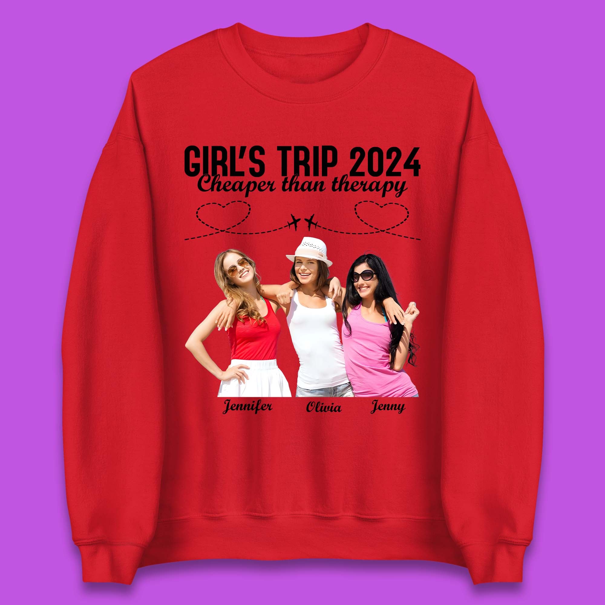 Personalised Girl's Trip Unisex Sweatshirt