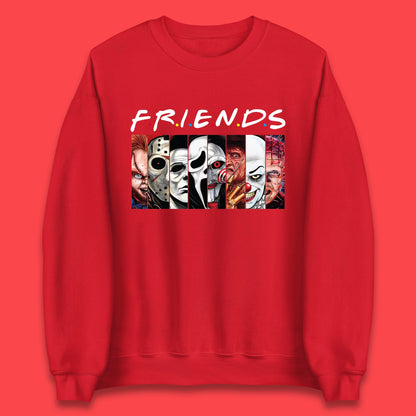 Halloween Friends Horror Movie Characters Killers Scary Friends Unisex Sweatshirt