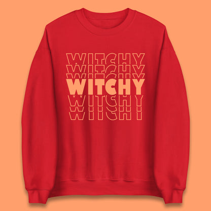 Witchy Halloween Witches Spooky Witch Vibes Witchy Aesthetic Halloween Party Unisex Sweatshirt
