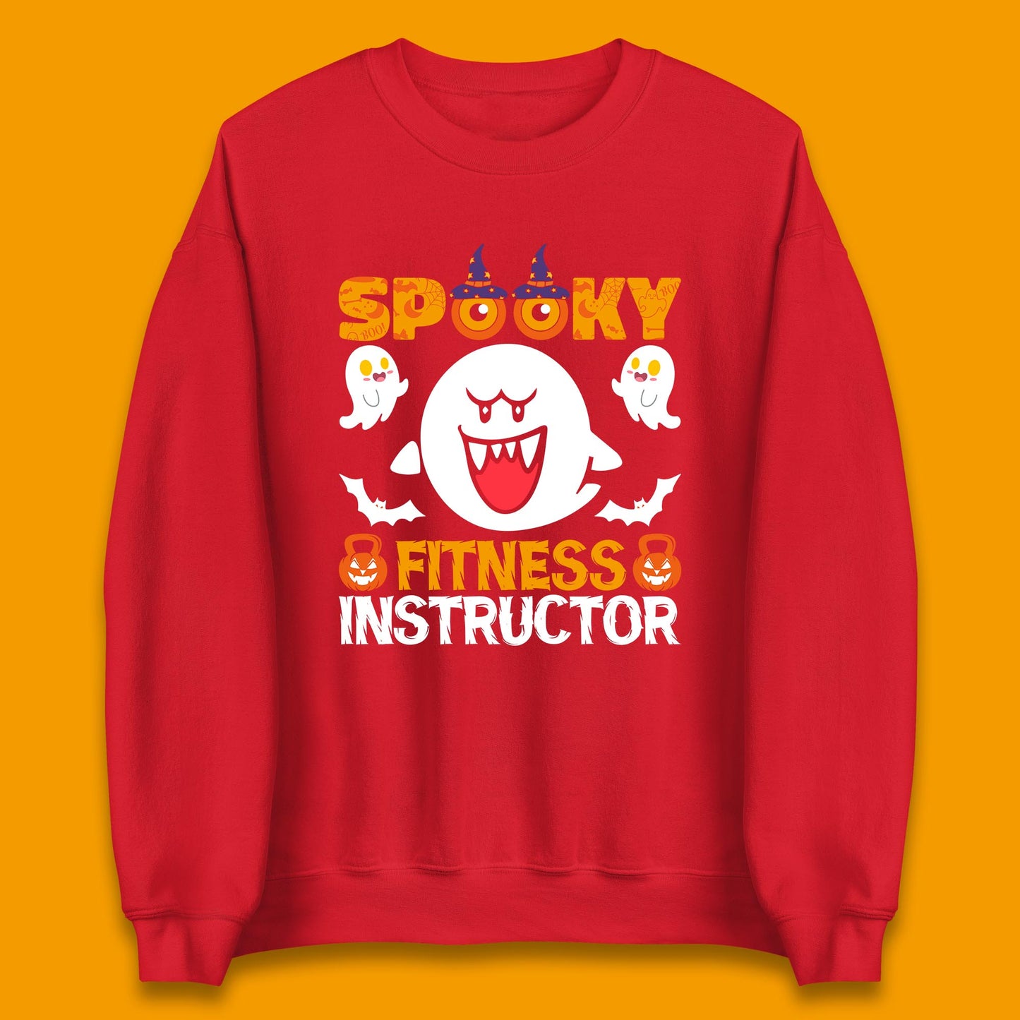 Halloween Spooky Fitness Instructor Super Mario Boo Halloween Costume Unisex Sweatshirt