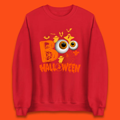 Halloween Spooky Boo Eye Balls Funny Halloween Boo Ghost Spooky Season Unisex Sweatshirt
