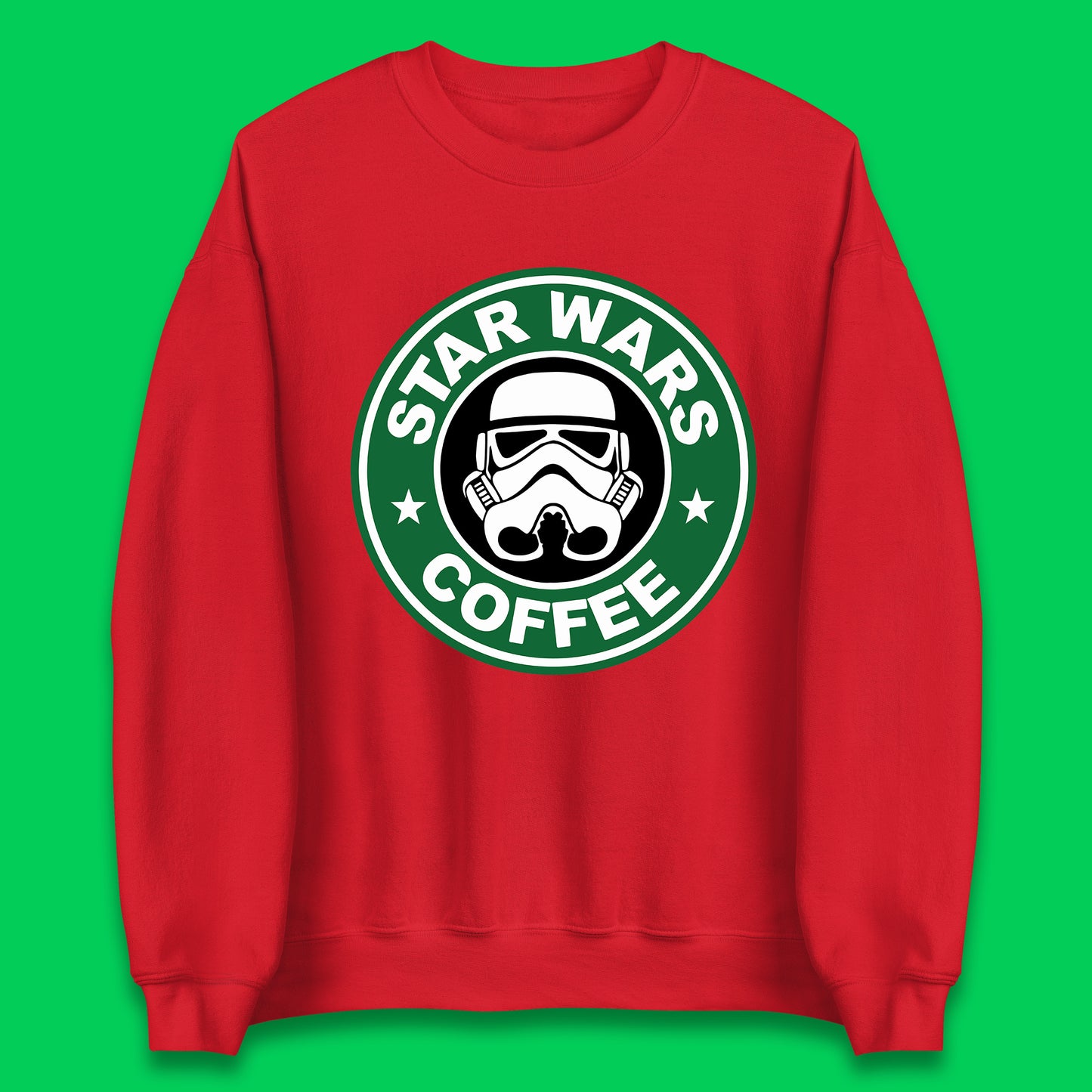 Star Wars Coffee Stormtrooper Sci-fi Action Adventure Movie Character Starbucks Coffee Spoof Star Wars 46th Anniversary Unisex Sweatshirt
