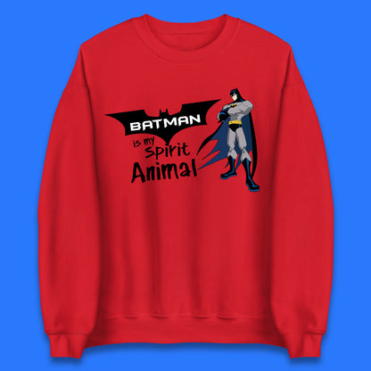 Batman Is My Spirit Animal DC Comics Batman Basic Logo Superhero Dc Movie Character Unisex Sweatshirt