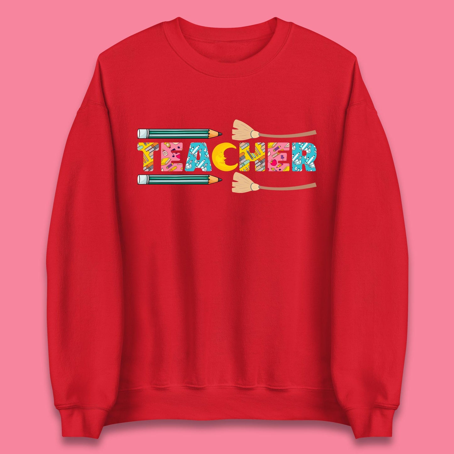 Halloween Teacher Spooky Teacher Ghost Halloween School Unisex Sweatshirt