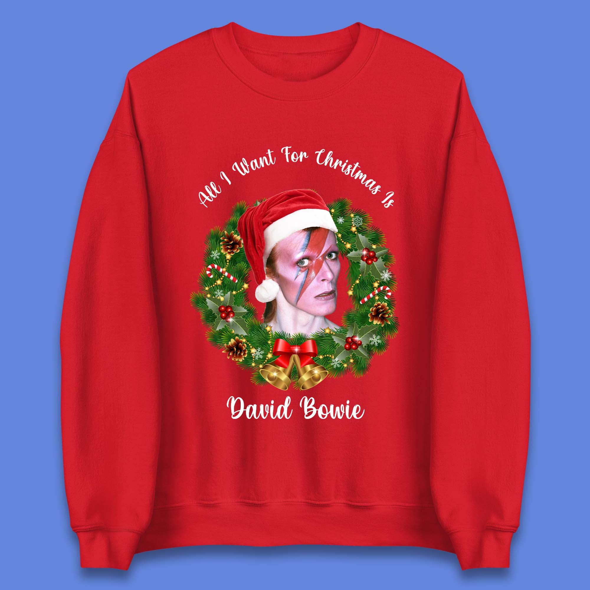 David Bowie Christmas Unisex Sweatshirt