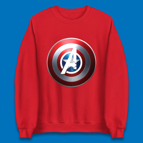 Captain America's Shield Marvel Avengers Captain America Cosplay The Captain Steven Rogers Unisex Sweatshirt