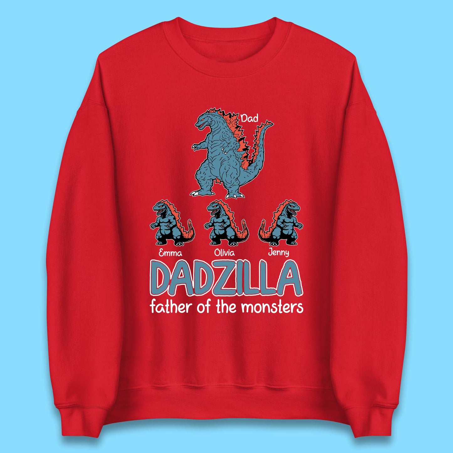 Personalised Dadzilla Unisex Sweatshirt