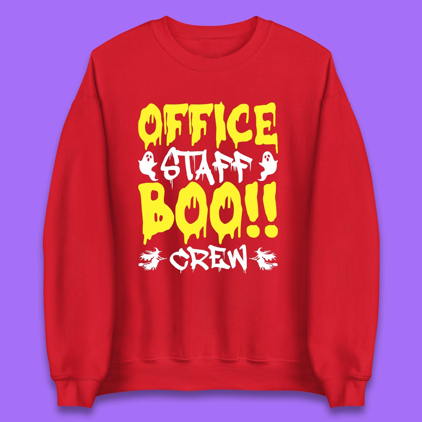 Office Staff Boo Crew Halloween Office Squad Boo Ghost Office Crew Unisex Sweatshirt