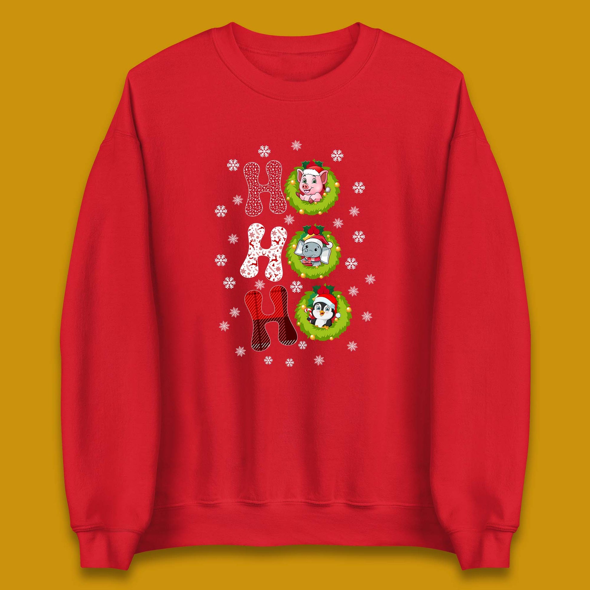 ho ho ho christmas animals sweatshirt