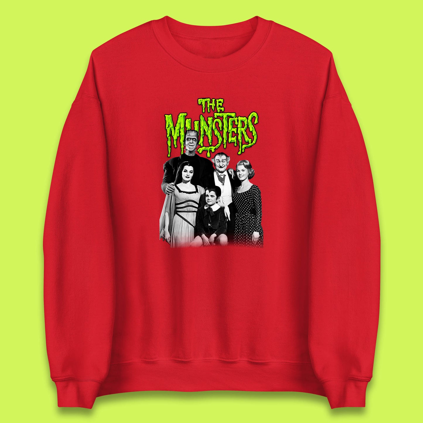 Vintage The Munsters Family TV Series Halloween Frankenstein Horror Scary Unisex Sweatshirt