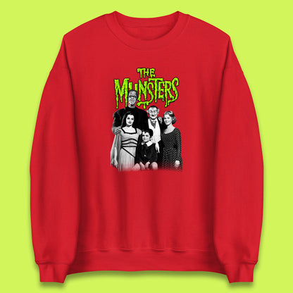Vintage The Munsters Family TV Series Halloween Frankenstein Horror Scary Unisex Sweatshirt