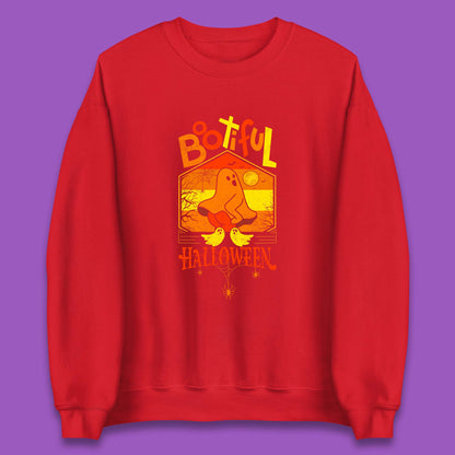 Bootiful Halloween Funny Ghost Big Butt Thick Halloween Ghost Booty Funny Humor Offensive Unisex Sweatshirt