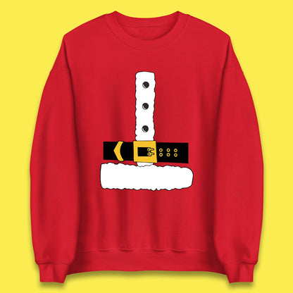 christmas santa claus costume sweatshirt