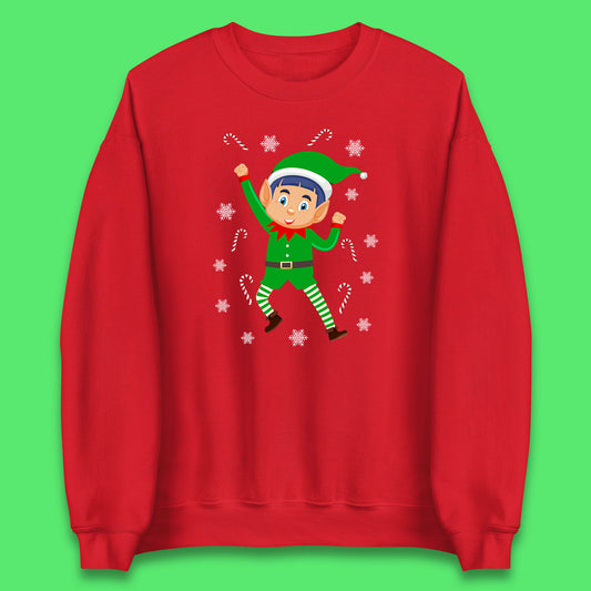 Cartoon Elf Christmas Jumper UK