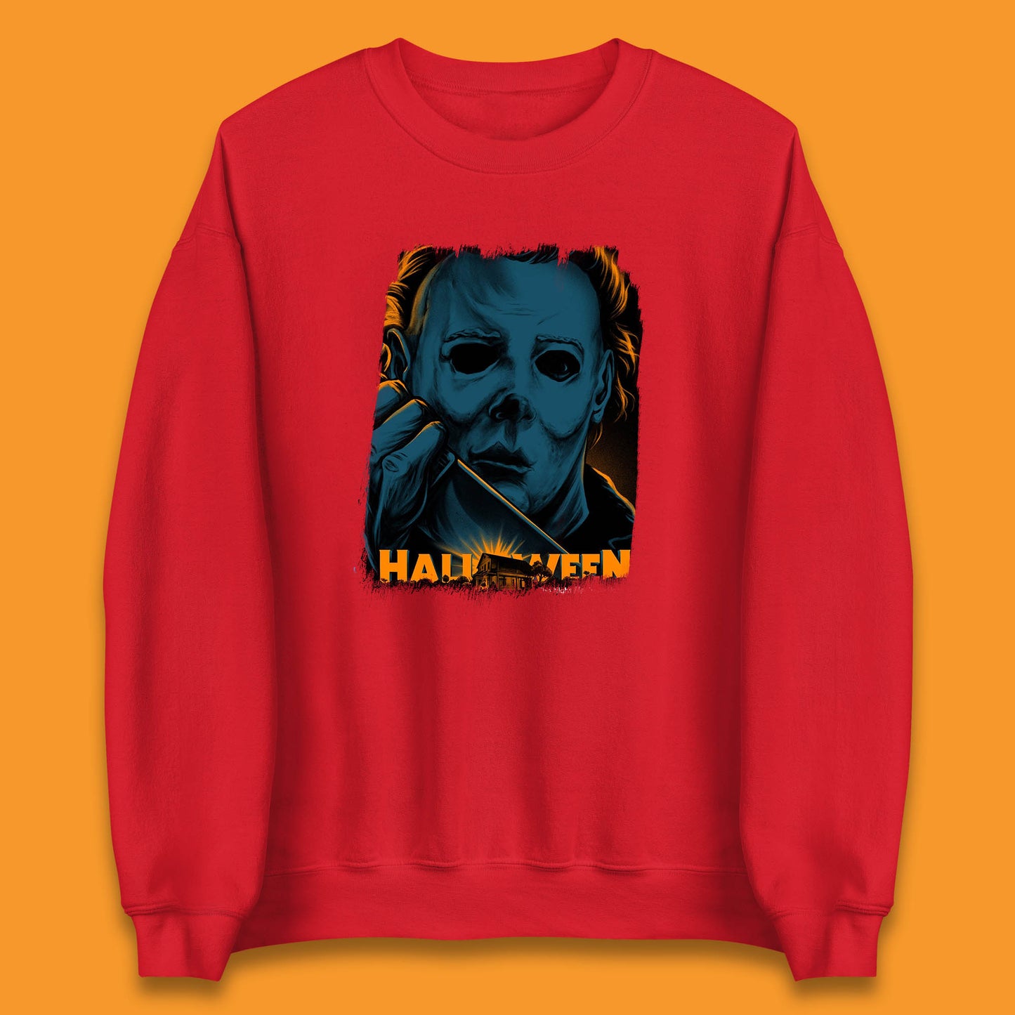 Halloween (1978) Poster Slasher Film Michael Myers Halloween Horror Thriller Movie Character Unisex Sweatshirt