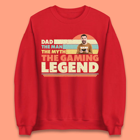 Personalised Dad The Gaming Legend Unisex Sweatshirt