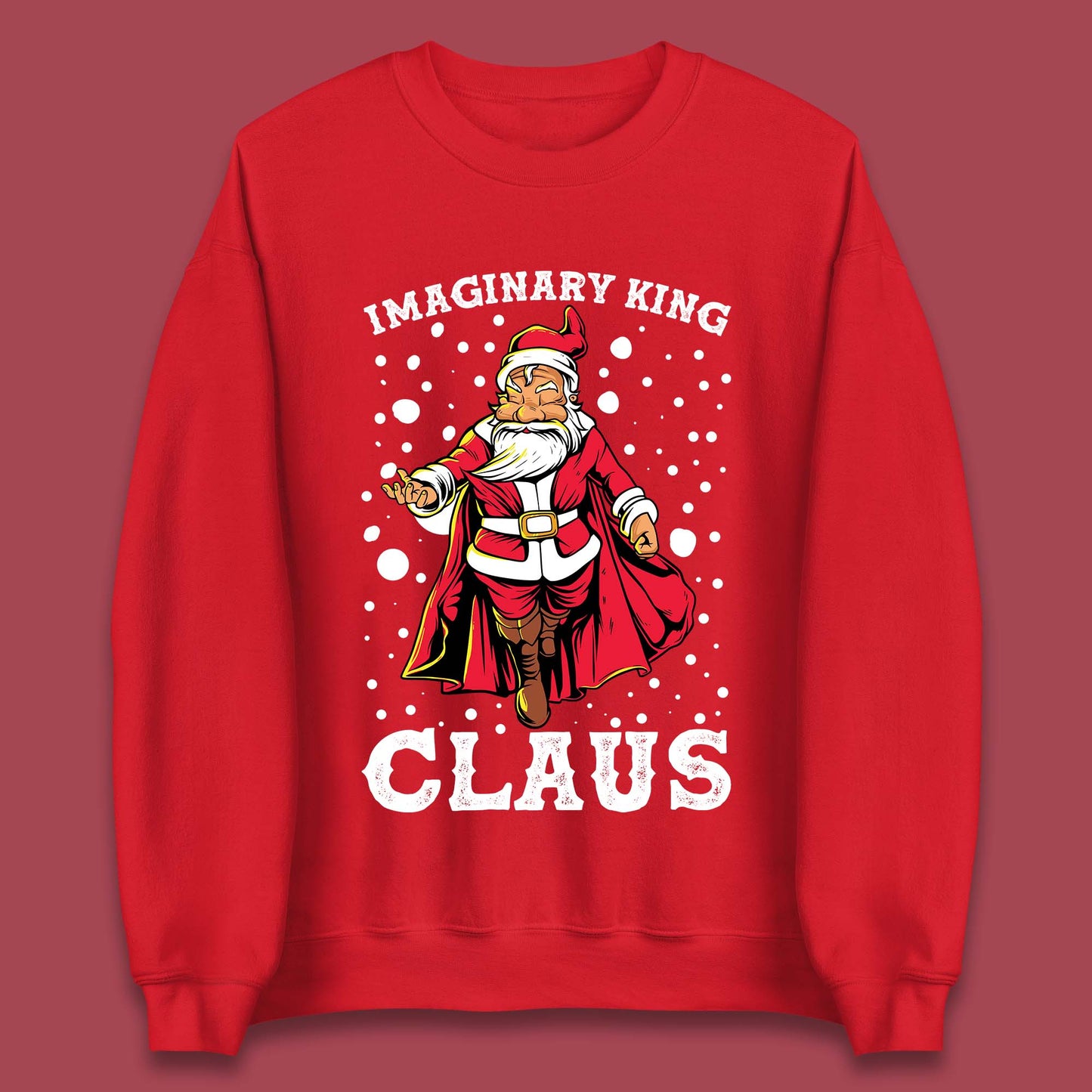 imaginary king santa christmas sweatshirt