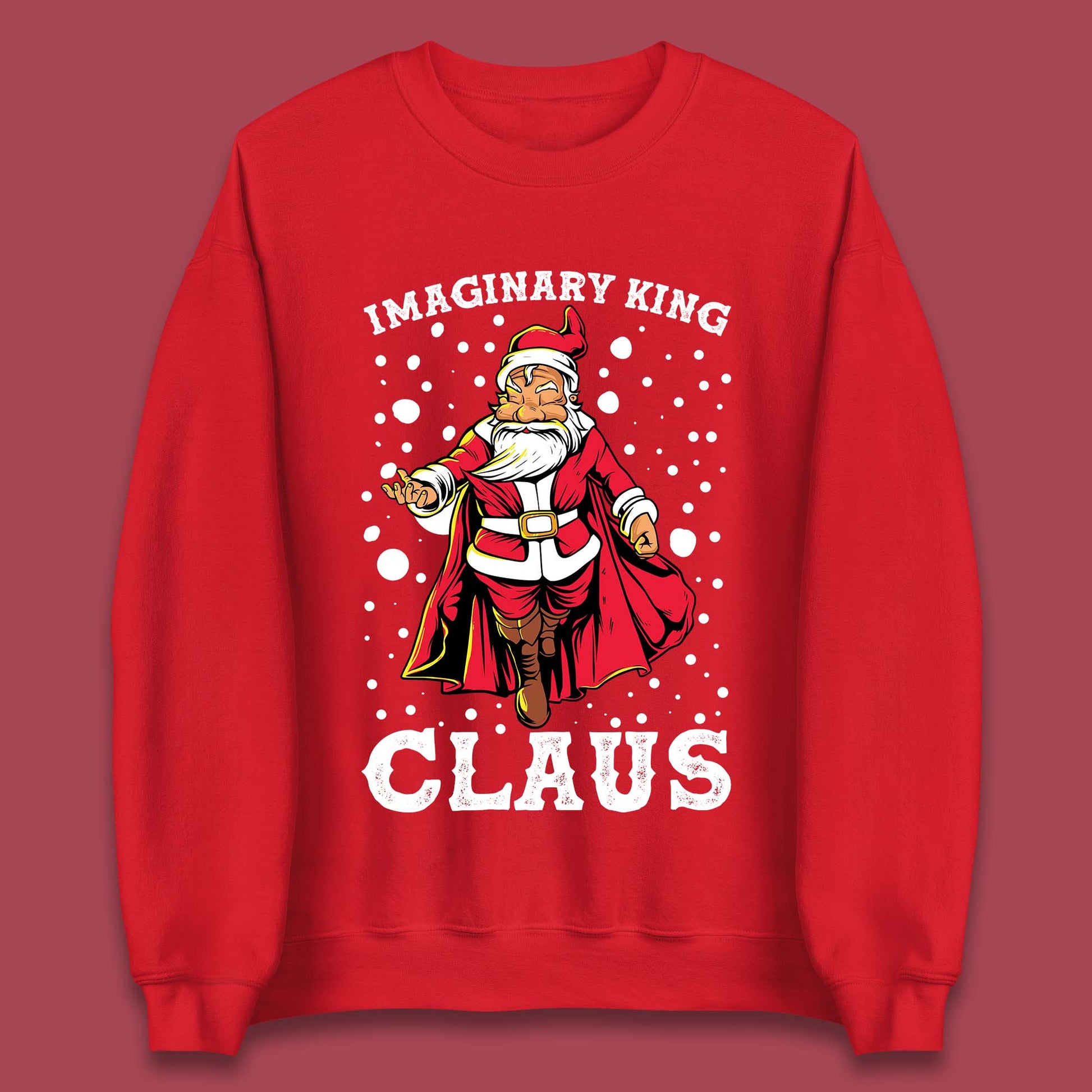 imaginary king santa christmas sweatshirt