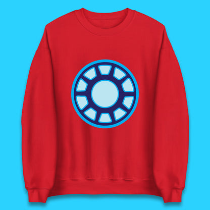 Iron Man Logo Superhero Iron Man ARC Reactor Hook Loop Tactics Morale Tony Stark Avengers Movie Unisex Sweatshirt