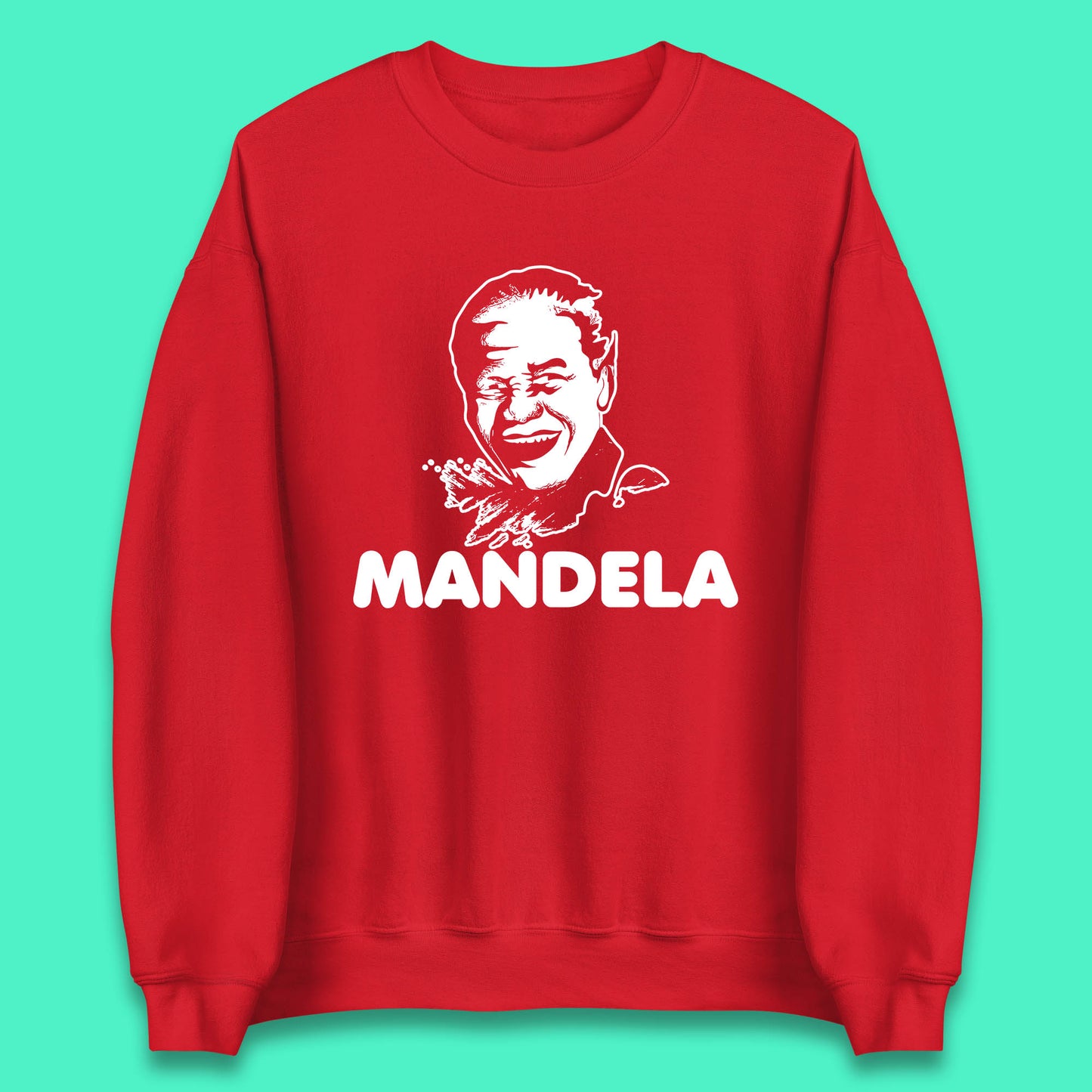 Mandela Portrait Art Black Lives Matter Nelson Mandela International Day Unisex Sweatshirt
