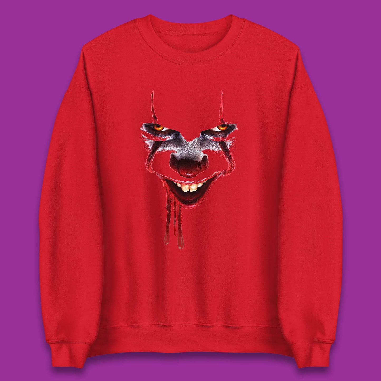 Pennywise Clown IT Chapter 2 Halloween Horror Movie Character Unisex Sweatshirt
