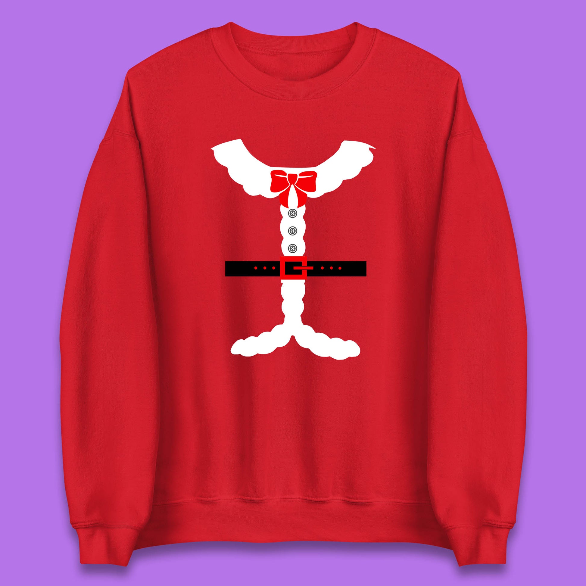 santa costume christmas sweatshirt