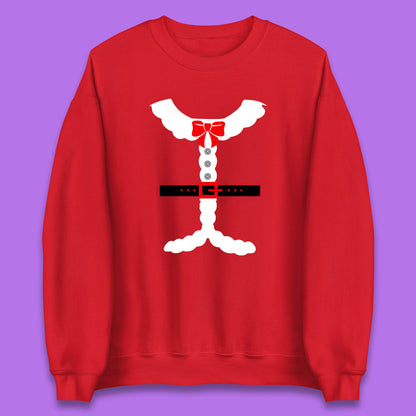 santa costume christmas sweatshirt