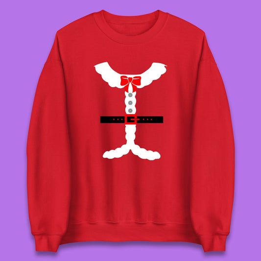santa costume christmas sweatshirt